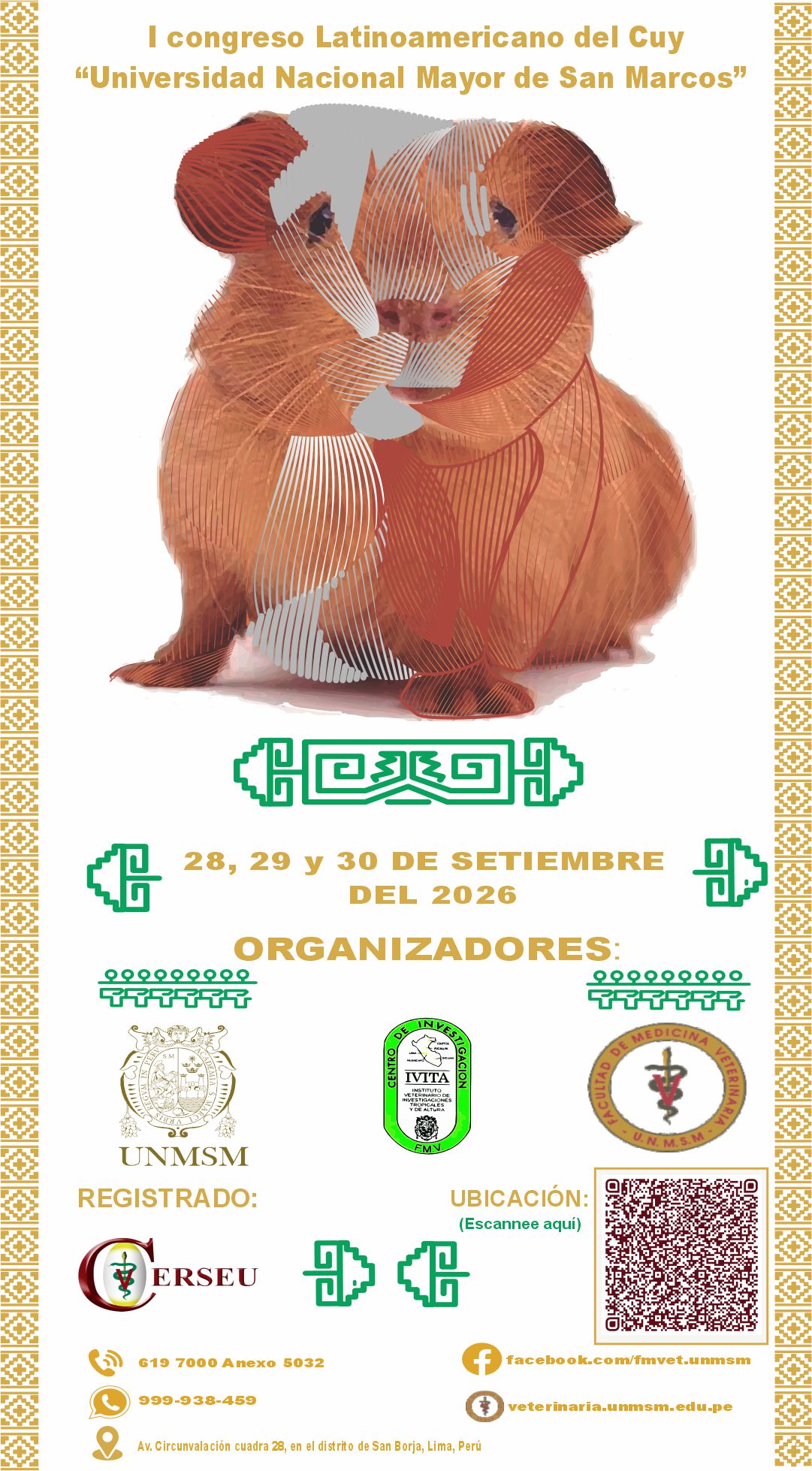 I Congreso Latinoamericano del Cuy “Universidad Nacional Mayor de San Marcos”