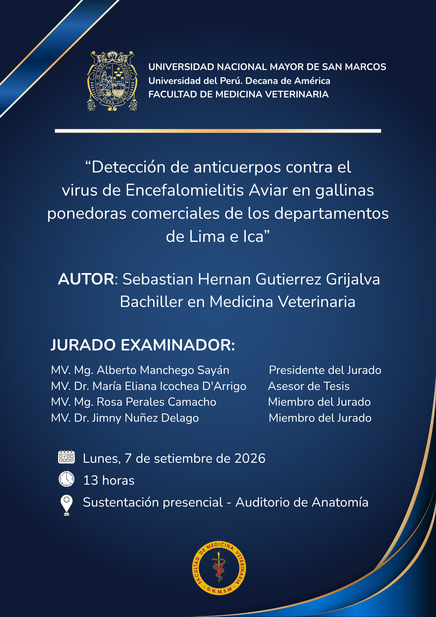 Sustentación de tesis del bachiller SEBASTIAN HERNAN GUTIERREZ GRIJALVA