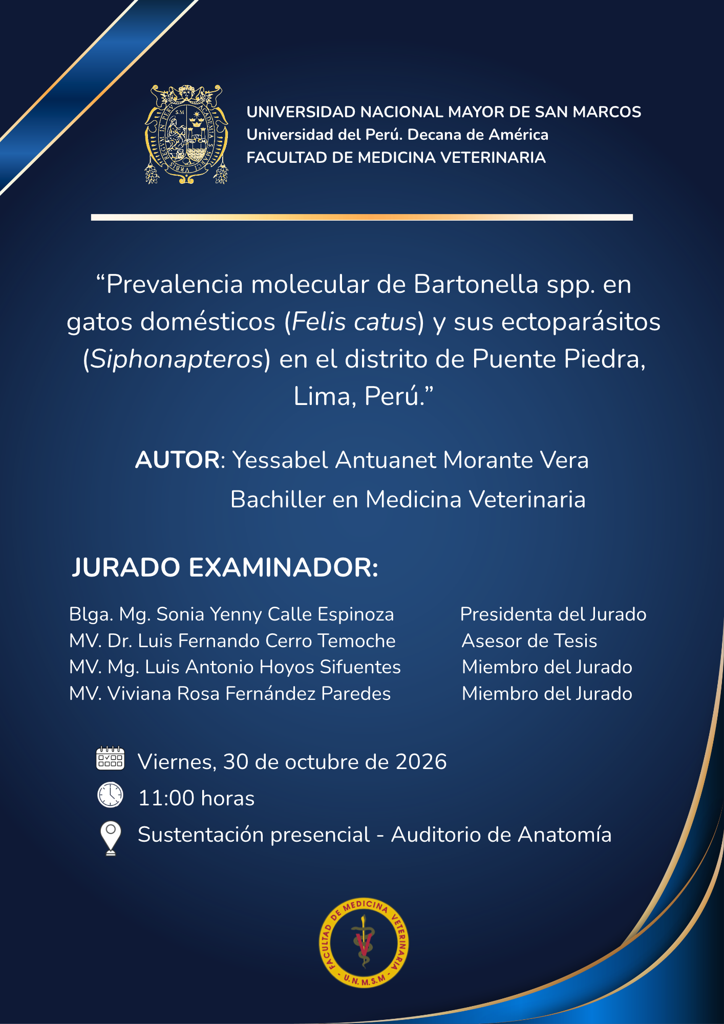 Sustentación de tesis de la bachiller Yessabel Antuanet Morante Vera