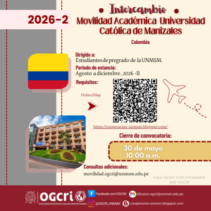 Intercambio pregrado Colombia 2026-2