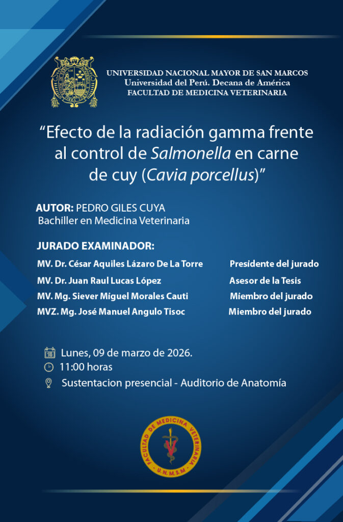 Sustentación de tesis de la bachiller Pedro Giles Cuya