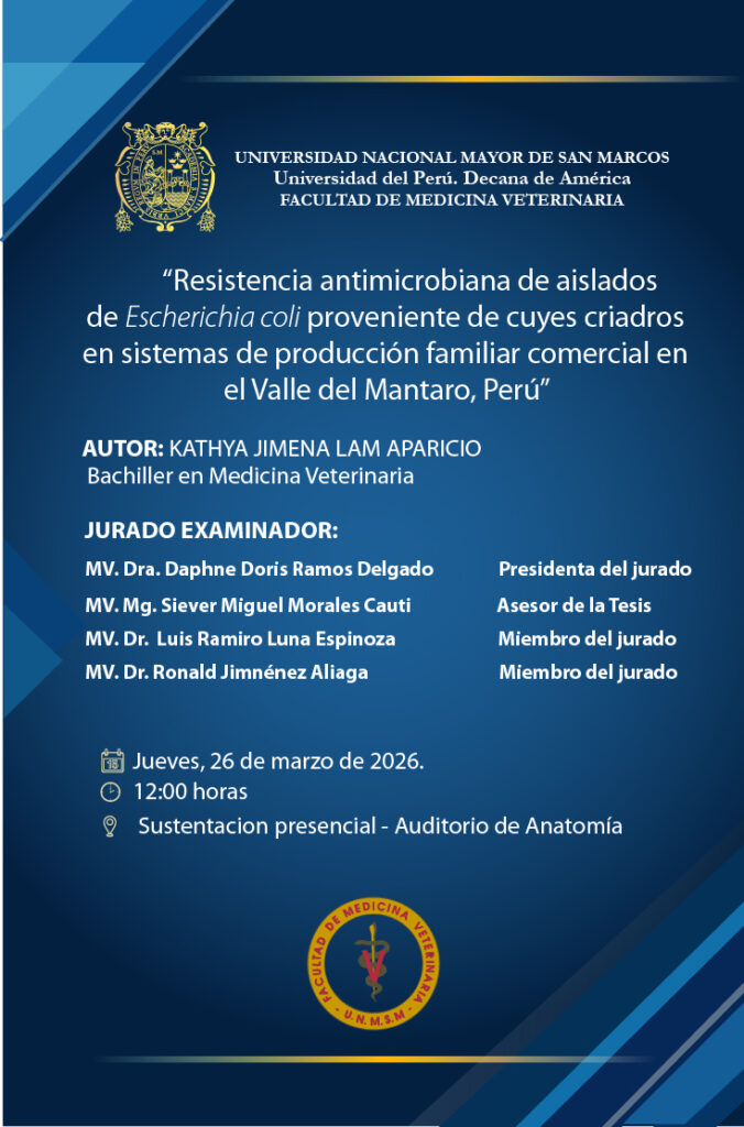 Sustentación de tesis de la bachiller KATHYA JIMENA LAM APARICIO