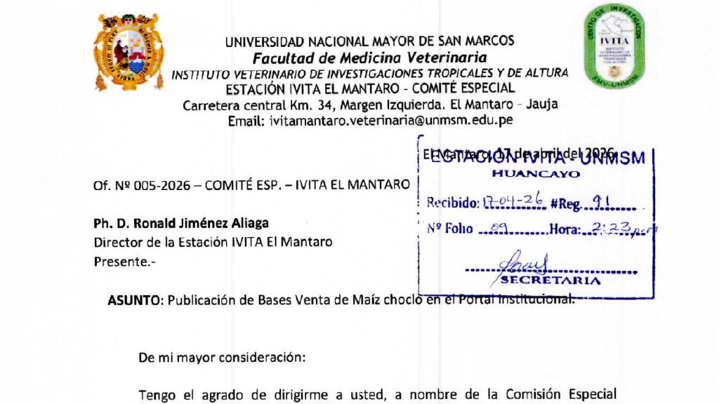 venta de maiz mantaro 100