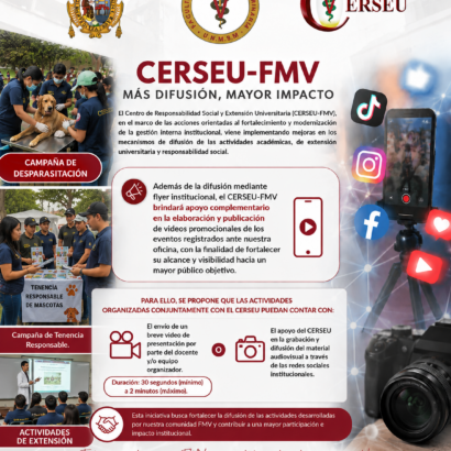 IMPLEMENTACIÓN DE APOYO AUDIOVISUAL PARA ACTIVIDADES CERSEU-FMV