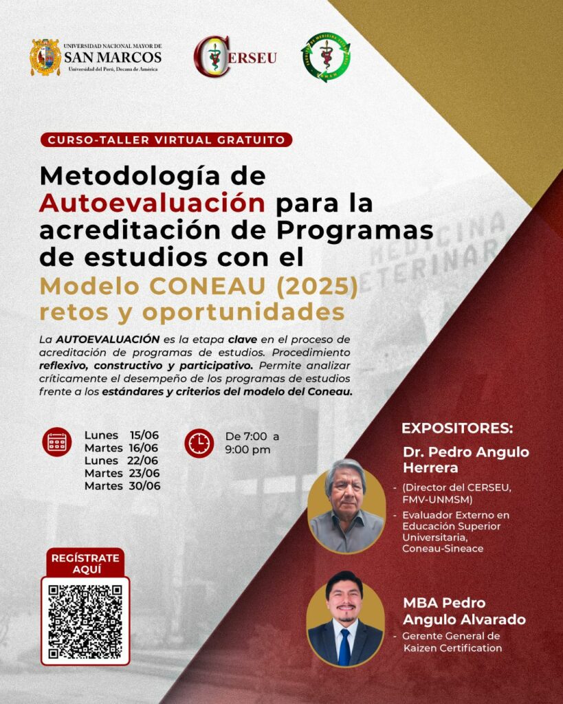 Invitación | Curso-Taller sobre Autoevaluación y Acreditación Universitaria – Modelo CONEAU 2025