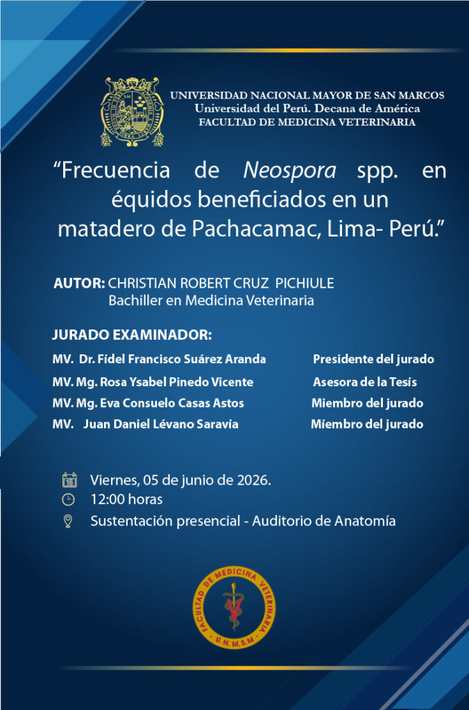 Sustentación de tesis del bachiller CHRISTIAN ROBERT CRUZ PICHIULE