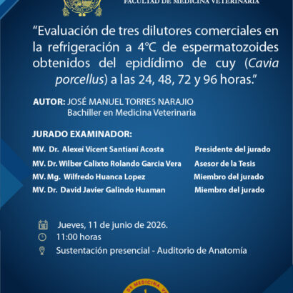 Sustentación de tesis del bachiller JOSÉ MANUEL TORRES NARAJIO