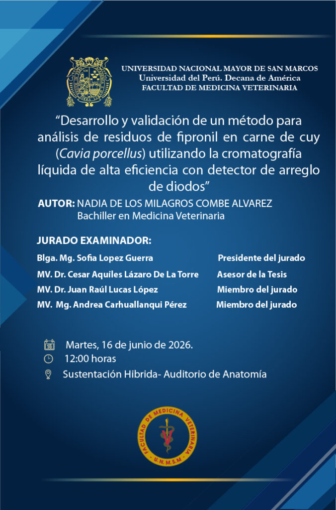 Sustentación de tesis del bachiller NADIA DE LOS MILAGROS COMBE ALVAREZ